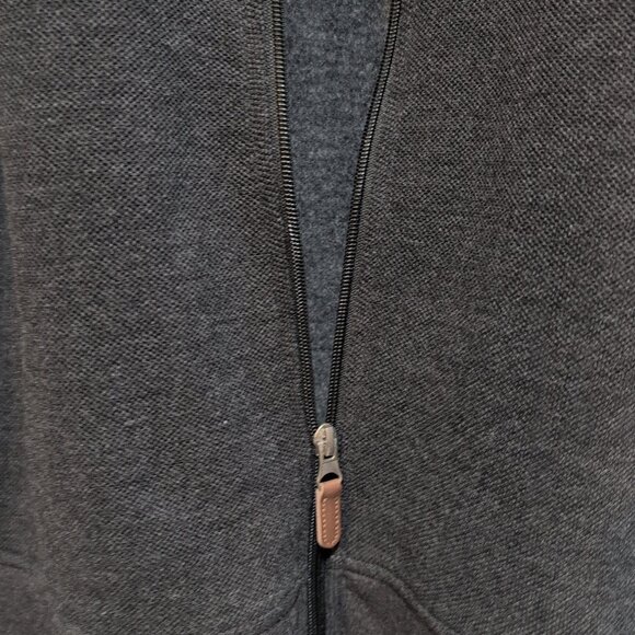 NWT Men's George Full Zip Knit Jacket Black Soot W Pockets - Picture 3 of 5